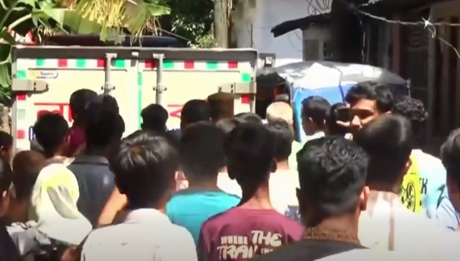 অগ্নিকাণ্ডে নিহত আলিফের মরদেহ